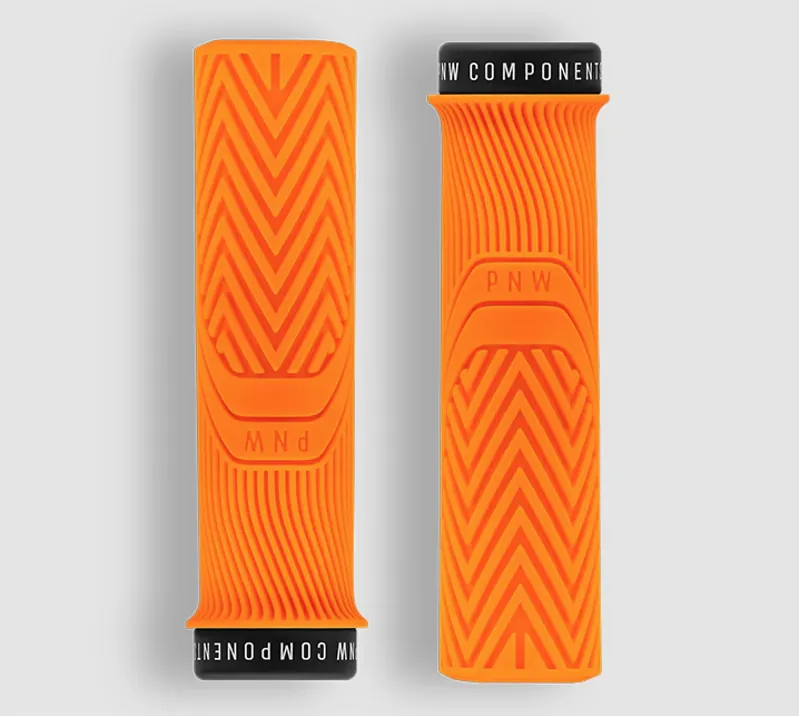 PNW Components Loam Handlebar Grips in Safety Orange